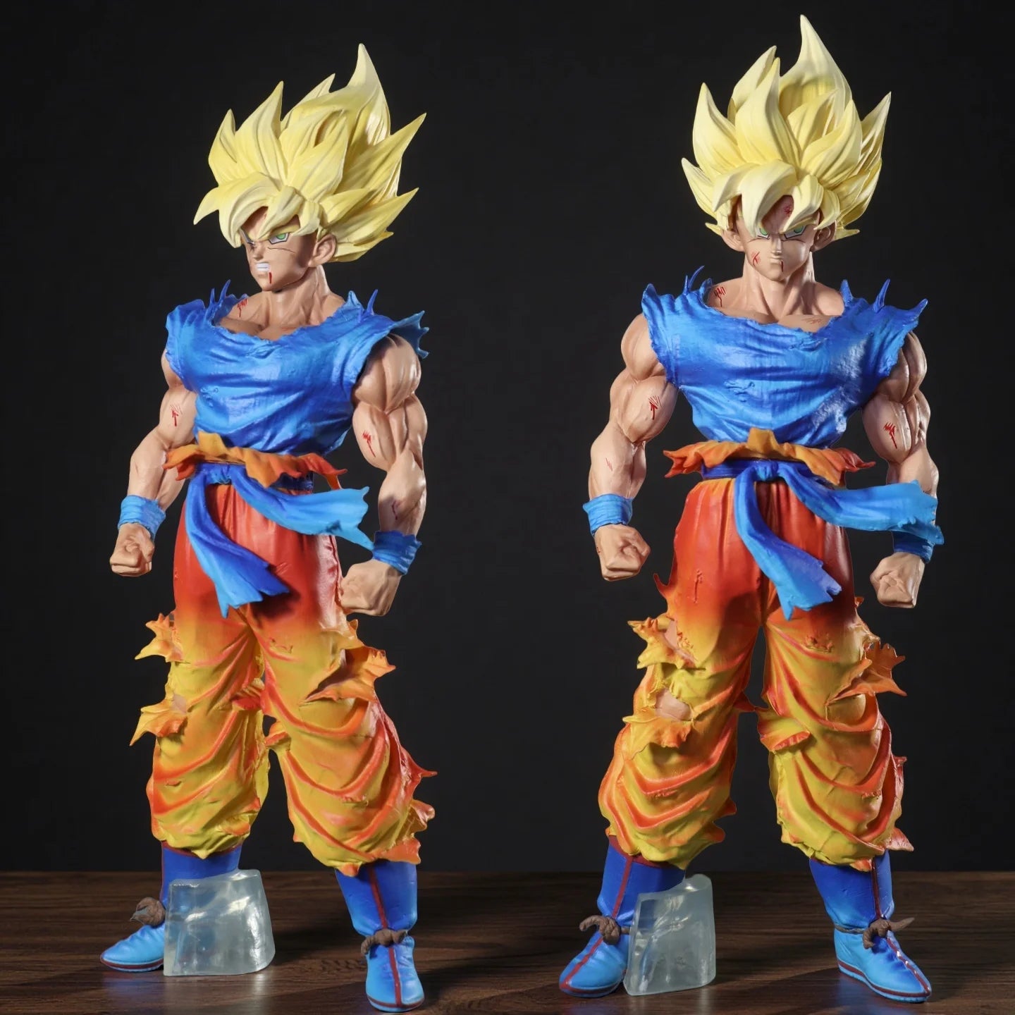 27cm Double headed in Dragon Ball Z Son Goku Figure Super Saiyan Son Goku Action Figures Pvc Statue Collection Model Gift Toys