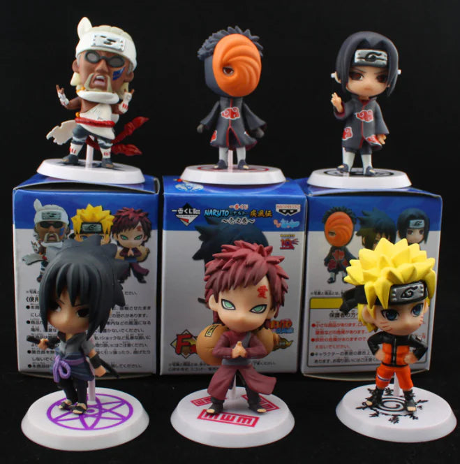 Naruto Figures - Gaara, Naruto, Sasuke, Itachi Collectibles