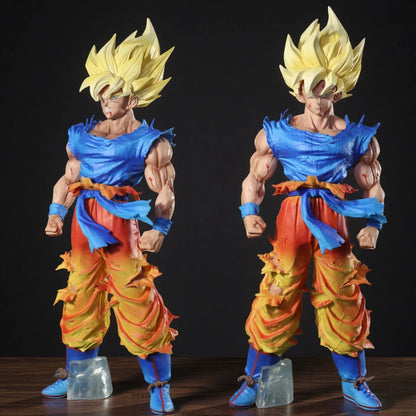 27cm Double headed in Dragon Ball Z Son Goku Figure Super Saiyan Son Goku Action Figures Pvc Statue Collection Model Gift Toys